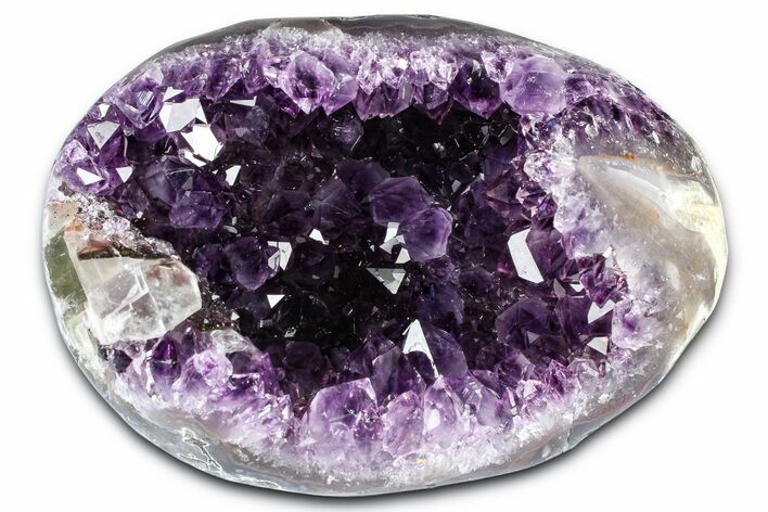 Sparkly Deep-Purple Amethyst Geode - Uruguay #378138
